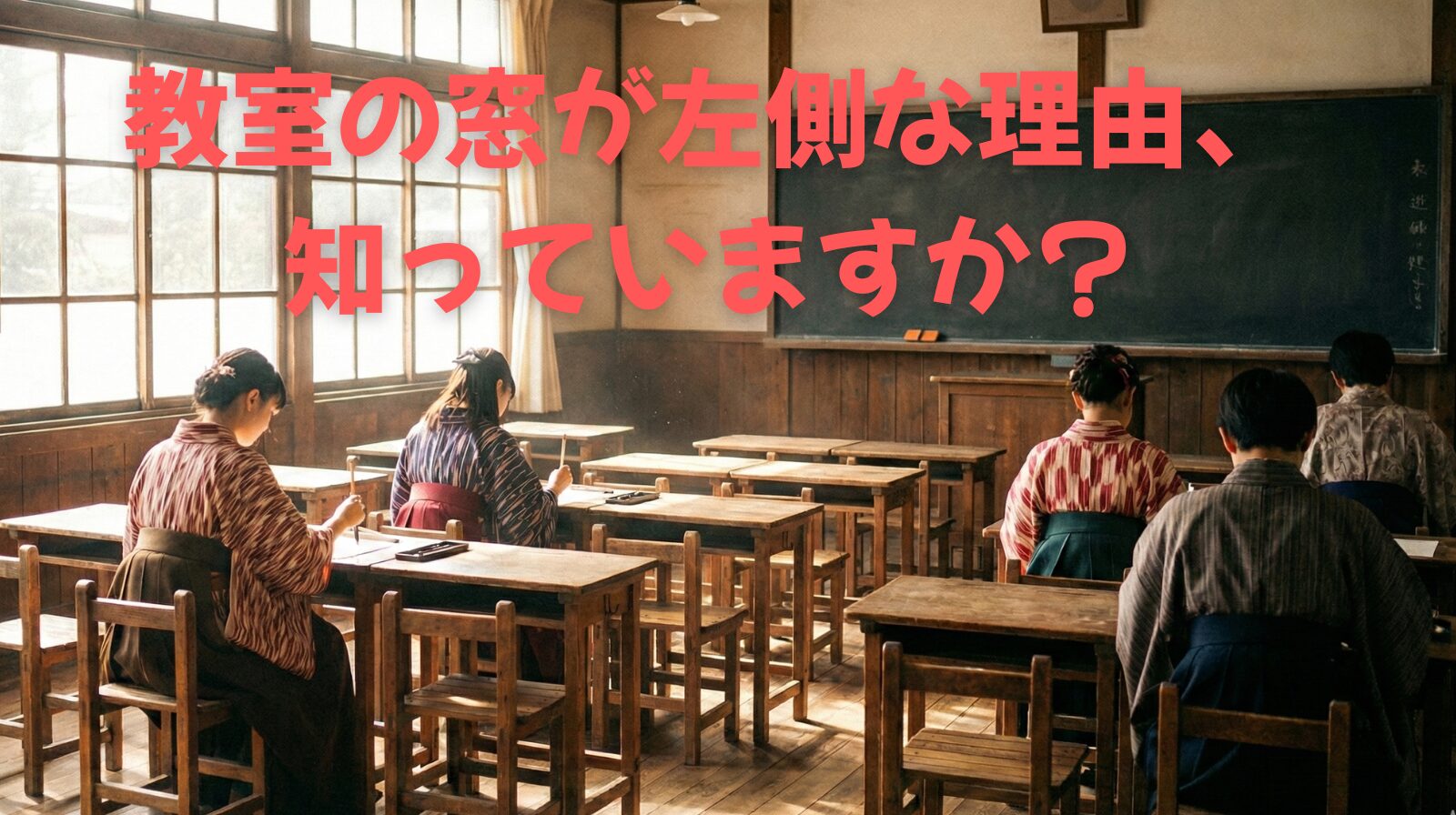 教室の窓はなぜ左側？